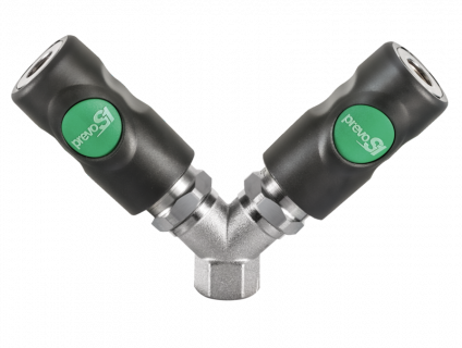 Distributeur fixe à 2 directions fileté femelle cylindrique