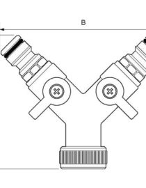 Distributeur 2 directions avec vannes de coupure – Image 2