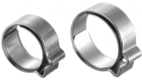 Collier à 1 oreille INOX 304 avec bague INOX 301