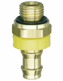 Jonction laiton auto serreur filetage cylindrique mâle - AF