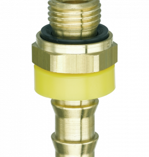 Jonction laiton auto serreur filetage cylindrique mâle - AF