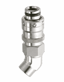 Stecker 135° mit zylindrischem Innengewinde