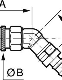Fiche 135° pour flexible auto-serreur – Image 2