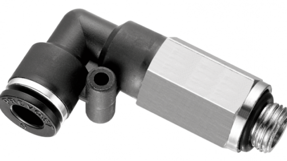 Coude 90° mâle cylindrique long orientable - RPC LG