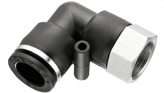 Coude 90° femelle cylindrique orientable - RPC FG