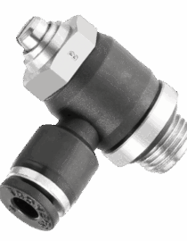Régleur de débit mâle cylindrique à vis - Bidirectionnel - RPV BG