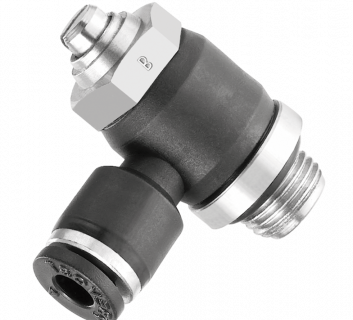 Régleur de débit mâle cylindrique à vis - Bidirectionnel - RPV BG