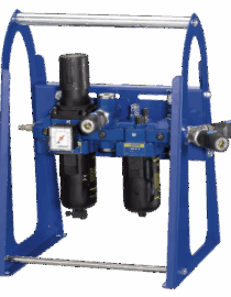 Ensemble filtre régulateur lubrificateur ALTO 3 et entretoise pour sortie air sec sur portique