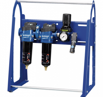 Ensemble de filtration sur portique mobile