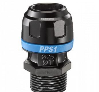 PPS1 MM - Raccord droit aluminium fileté mâle conique pour tubes