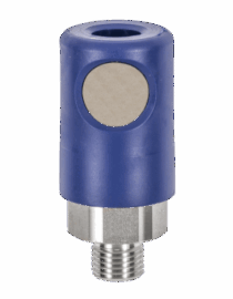 Raccord fileté mâle cylindrique - INOX