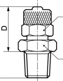 Raccord droit mâle conique - RB1 – Image 2