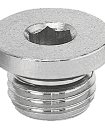 Bouchon mâle cylindrique 6 pans creux avec joint - A7 J