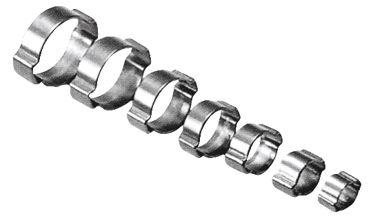 Colliers 2 oreilles acier INOX 304