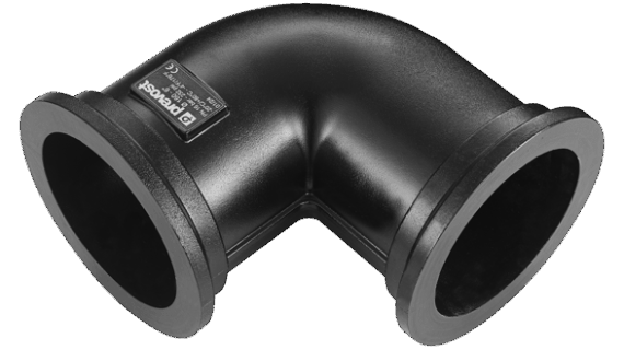 PPS1 9CCC - Coude égal aluminium 90° CC