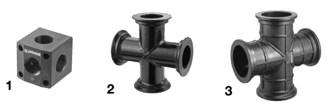 PPS1 CR - Aluminium-Kreuzverbinder