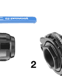 PPS1 RSIF - Vanne filetée femelle cylindrique avec raccordement pour tubes