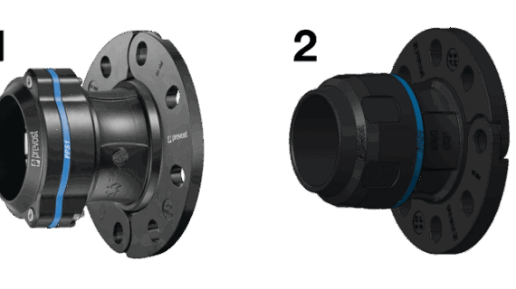 PPS1 UF - Raccord droit aluminium avec impact bride pour tubes
