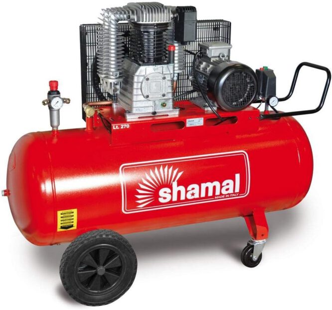Compresseur à pistons Shamal K30 - 270L - 7,5 HP - Triphasé